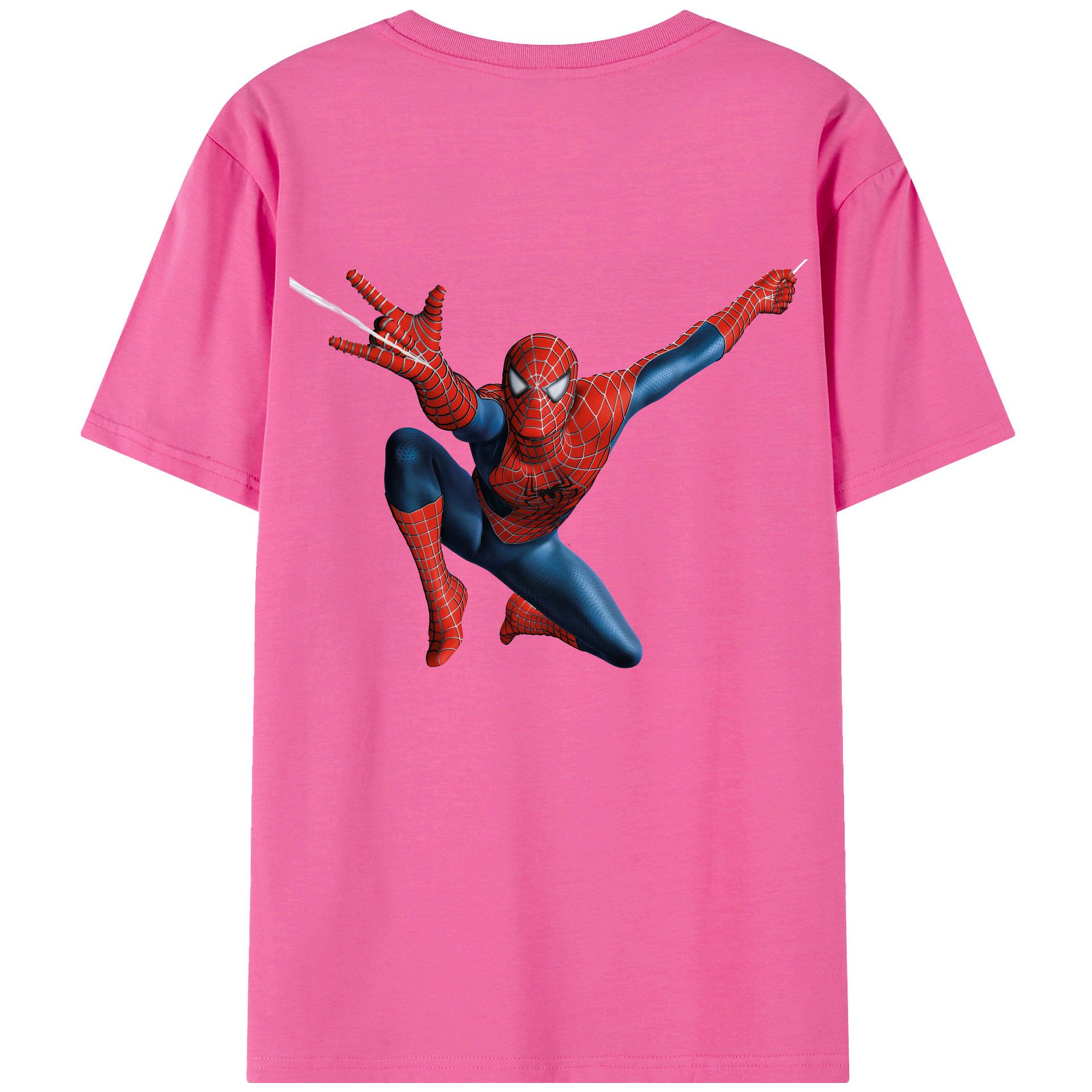 （画像用） Spider Man スパイダーマン レディース半袖Tシャツ(バックプリント)